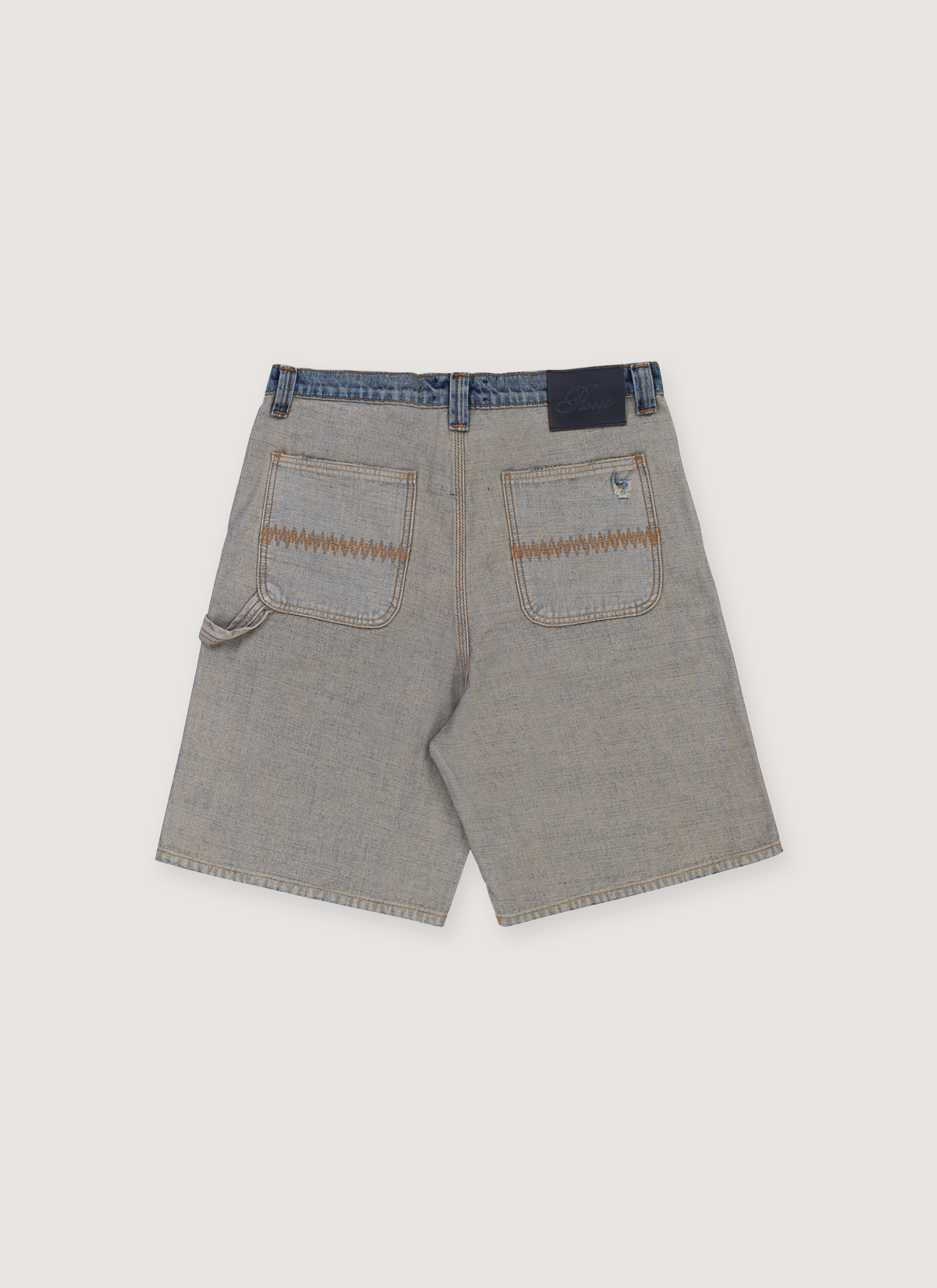 Pieces Harvey Split Carpenter Denim Shorts Pieces Harvey Split Carpenter Denim Shorts - Image 2 | Authenticated at Pieces Los Angeles