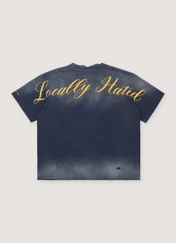 Project G/R Locally Hated Tee Washed Navy alternate view - Shop at Pieces Los Angeles