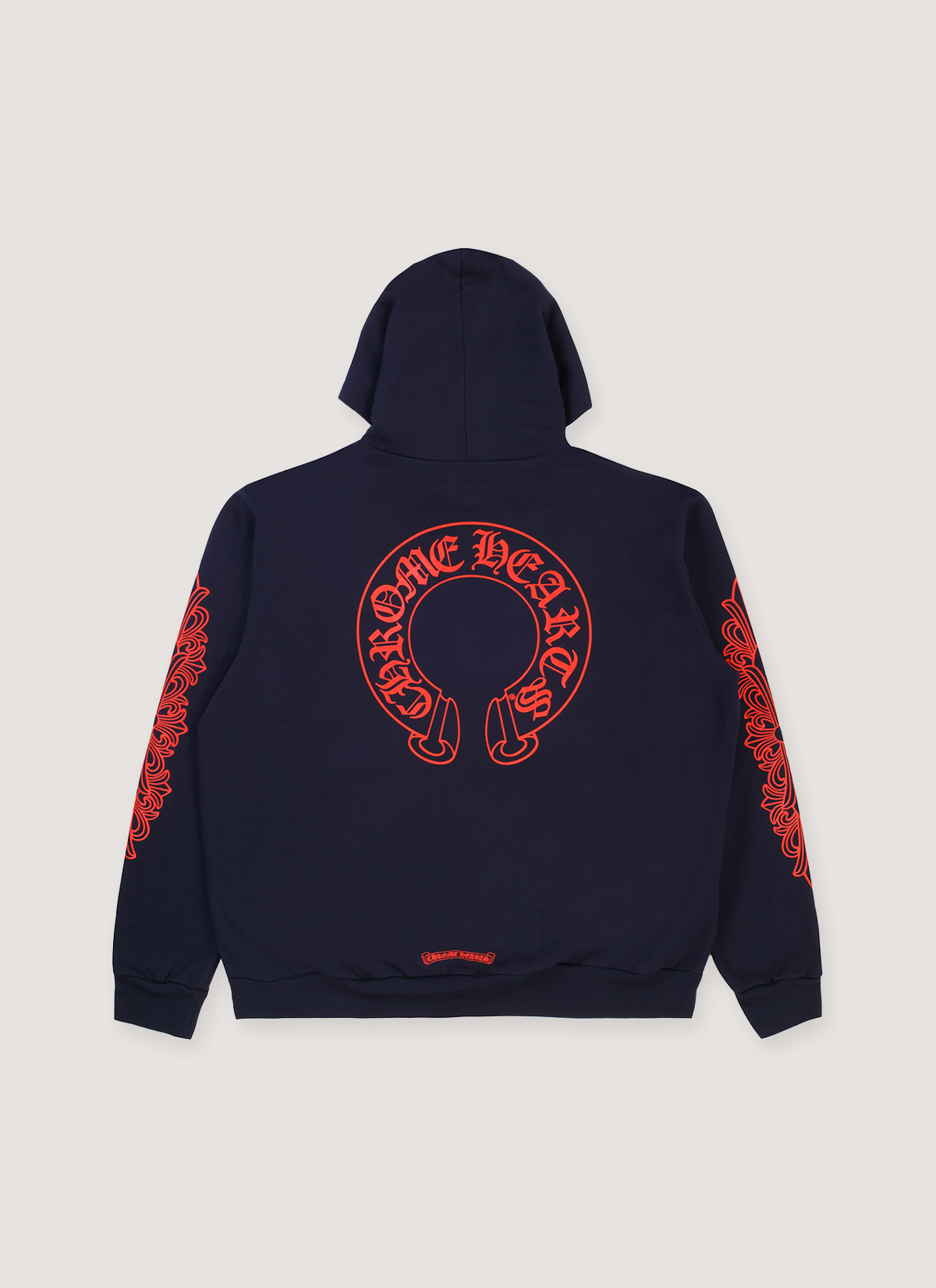Chrome Hearts Horseshoe Sweatshirt Navy Red Chrome Hearts Horseshoe Sweatshirt Navy Red - Image 2 | Authenticated at Pieces Los Angeles