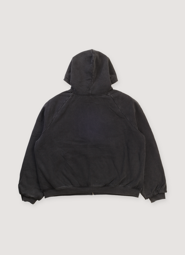 Basketcase Gallery Hench Plaid Thermal Reversible Sweatshirt Black alternate view - Shop at Pieces Los Angeles