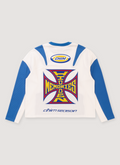 HMDD Hidden Season Motoeaux Jersey White Blue HMDD Hidden Season Motoeaux Jersey White Blue - Image 2 | Authenticated at Pieces Los Angeles