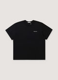 Helmut Lang Plastic Tee Shirt Black with HL front logo, poly back printed back, front view Helmut Lang Plastic Tee Black - Image 2 | Authenticated at Pieces Los Angeles
