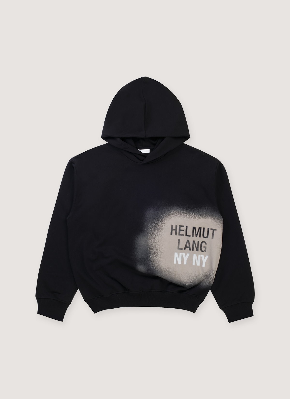 Helmut Lang Spray Relaxed Sweatshirt Black