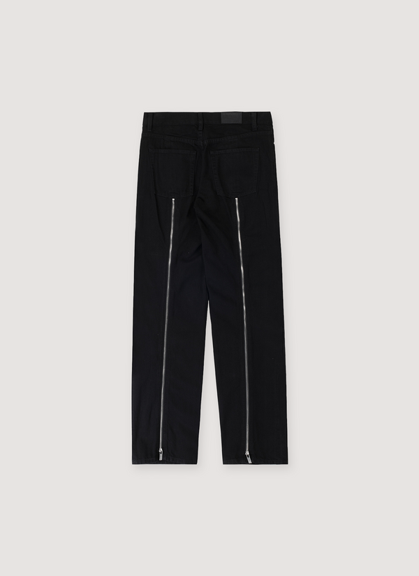 Helmut Lang Zip Carpenter Jeans Rinsed Black alternate view - Shop at Pieces Los Angeles