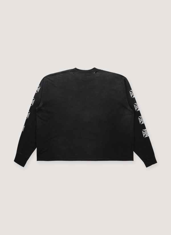 HMDD Complexcon Exclusive Biker Longsleeve Vintage Black alternate view - Shop at Pieces Los Angeles