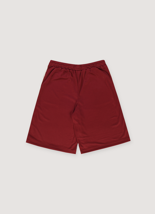 Pieces Hoop Shorts Burgundy