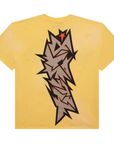 Hellstar Crack Logo Tee Yellow