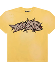 Hellstar Crack Logo Tee Yellow