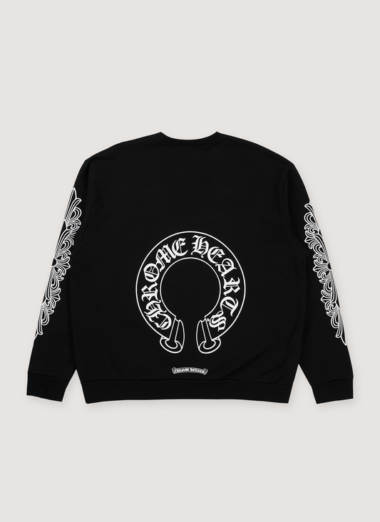 Chrome Hearts Horseshoe Crewneck Black