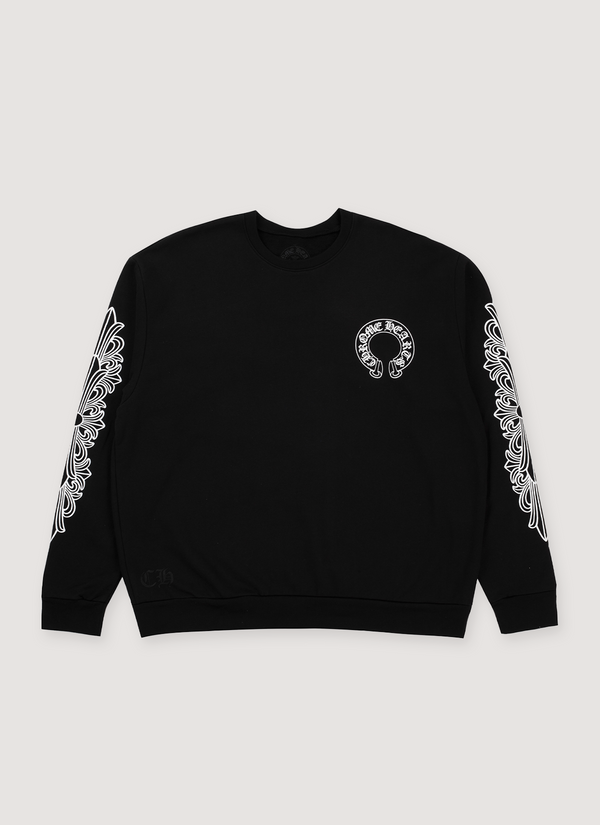 Chrome Hearts Horseshoe Crewneck Black Horseshoe Crewneck Black - Authenticated Sweatshirts | Pieces Los Angeles