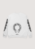 Chrome Hearts Horseshoe Crewneck White Chrome Hearts Horseshoe Crewneck White - Image 2 | Authenticated at Pieces Los Angeles