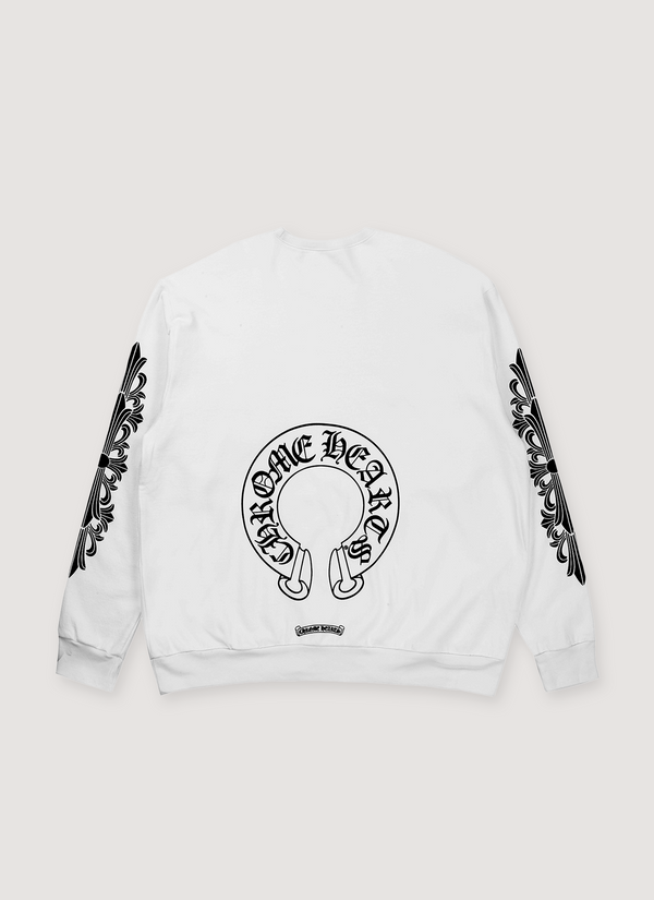Chrome Hearts Horseshoe Crewneck White alternate view - Shop at Pieces Los Angeles