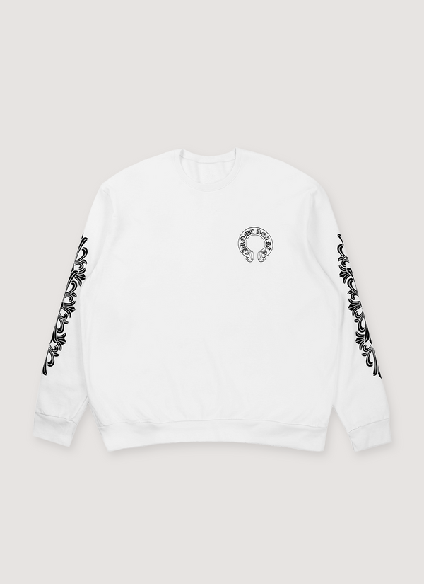 Chrome Hearts Horseshoe Crewneck White Horseshoe Crewneck White - Authenticated Sweatshirts | Pieces Los Angeles