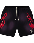 Hellstar Flame Shorts Purple Red