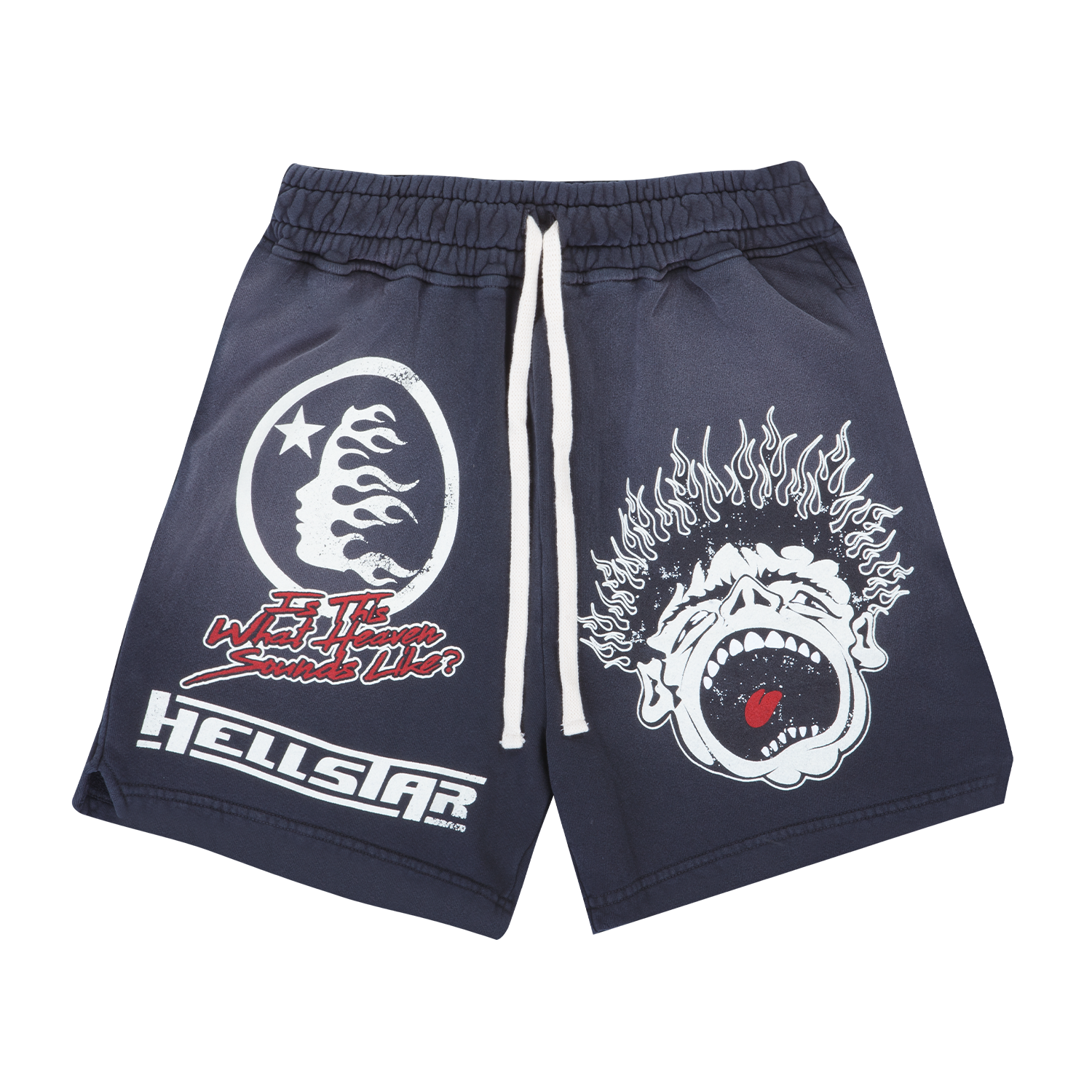 Hellstar Records Sweatshorts Vintage Black