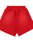 Hellstar Flame Shorts Red White