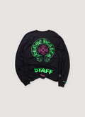 Chrome Hearts Horseshoe Miami Staff Longsleeve Black Green Pink (Pre-Owned) Chrome Hearts Horseshoe Miami Staff Longsleeve Black Green Pink (Pre-Owned) - Image 1 | Authenticated at Pieces Los Angeles