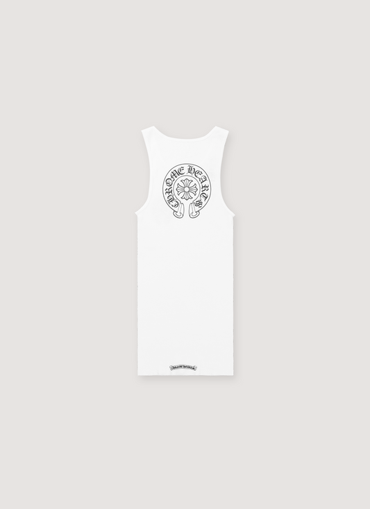 Horseshoe Tank Top White