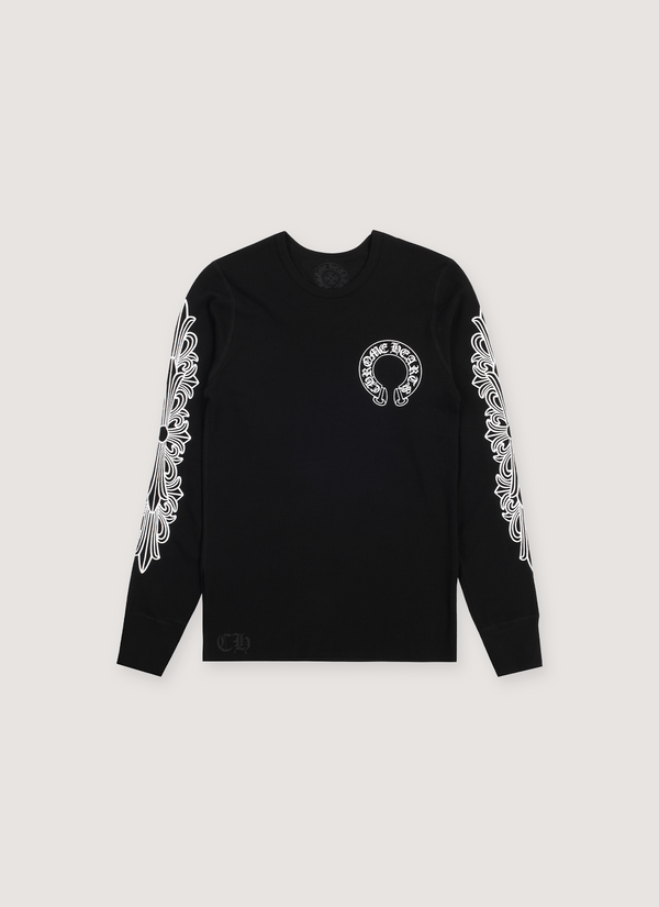 Chrome Hearts Horseshoe Thermal Long Sleeve Black Horseshoe Thermal Long Sleeve Black - Authenticated Longsleeves | Pieces Los Angeles