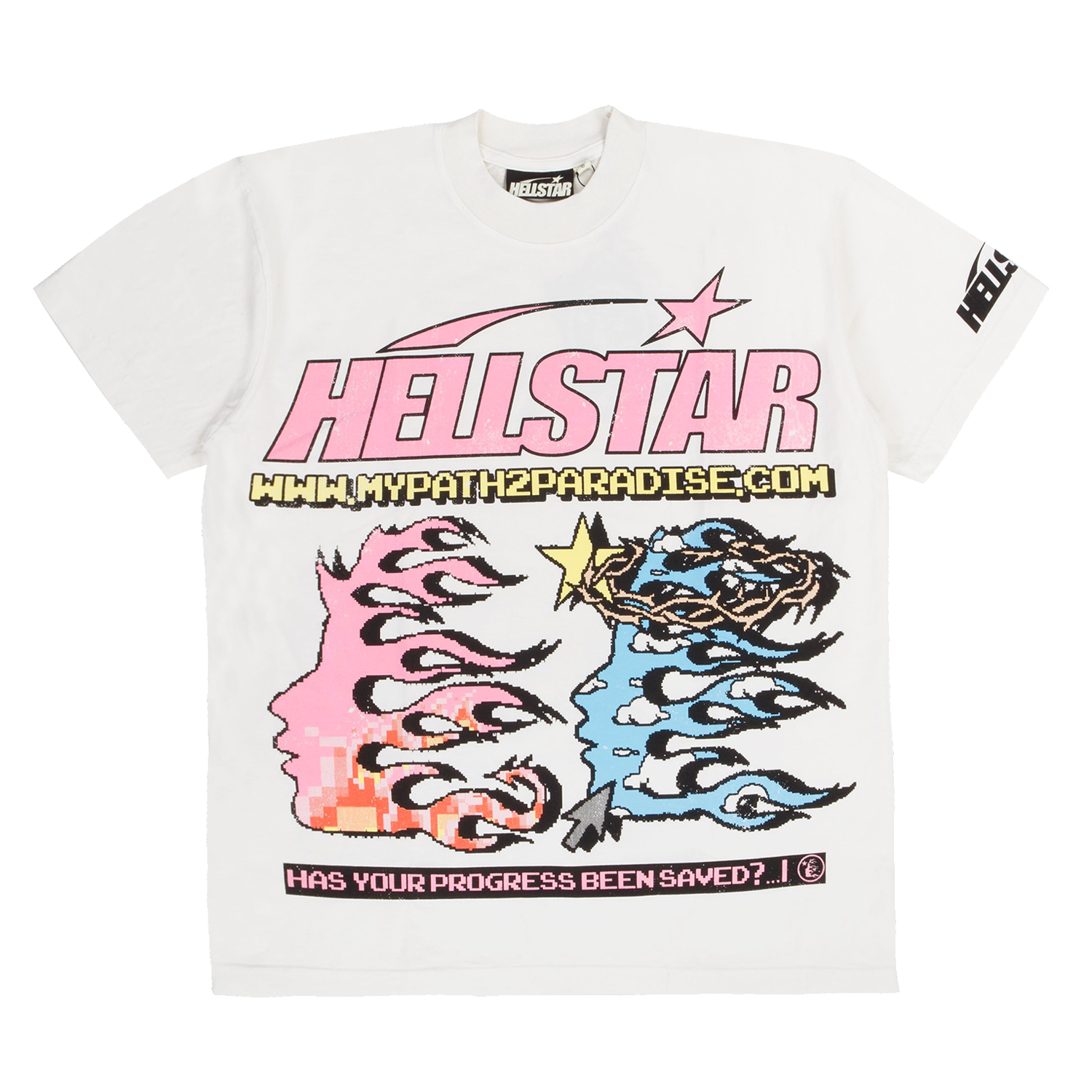 Hellstar Pixel Tee White