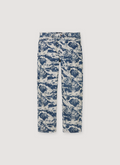 Supreme Hysteric Glamour Cars Baggy denim Jeans Washed Blue car graphics all over, front view Supreme Hysteric Glamour Cars Baggy Jeans Washed Blue - Image 1 | Authenticated at Pieces Los Angeles