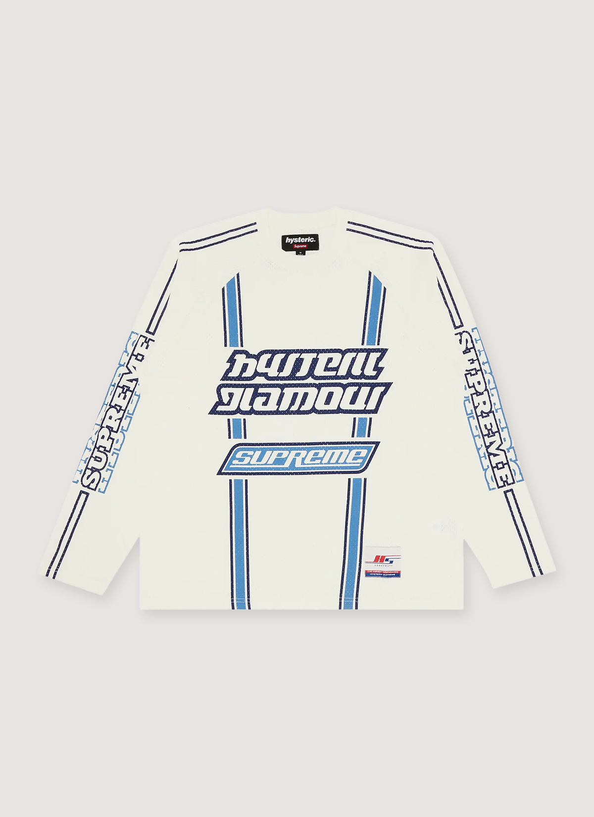 Supreme Hysteric Glamour Mesh Longsleeve White Supreme Hysteric Glamour Mesh Longsleeve White - Image 1 | Authenticated at Pieces Los Angeles