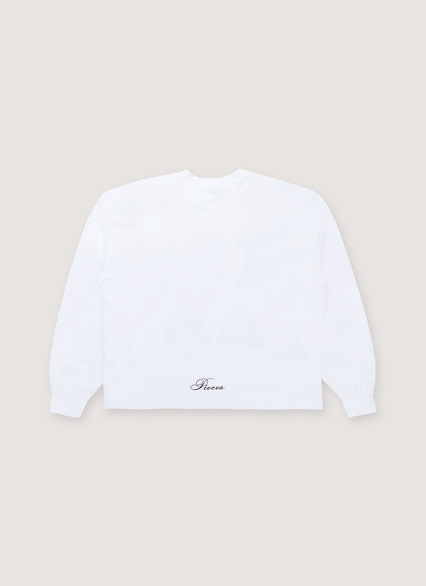 Pieces I Heart Longsleeve White alternate view - Shop at Pieces Los Angeles