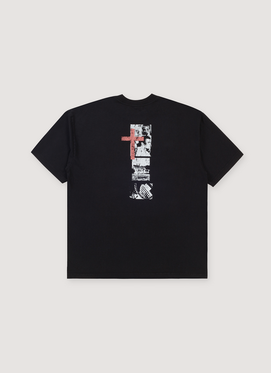 Pieces Inhumane Tee Vintage Black