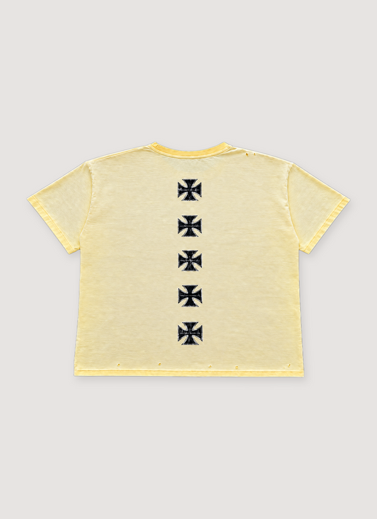 Awaited Militia Iron Spine Tee Vintage Yellow