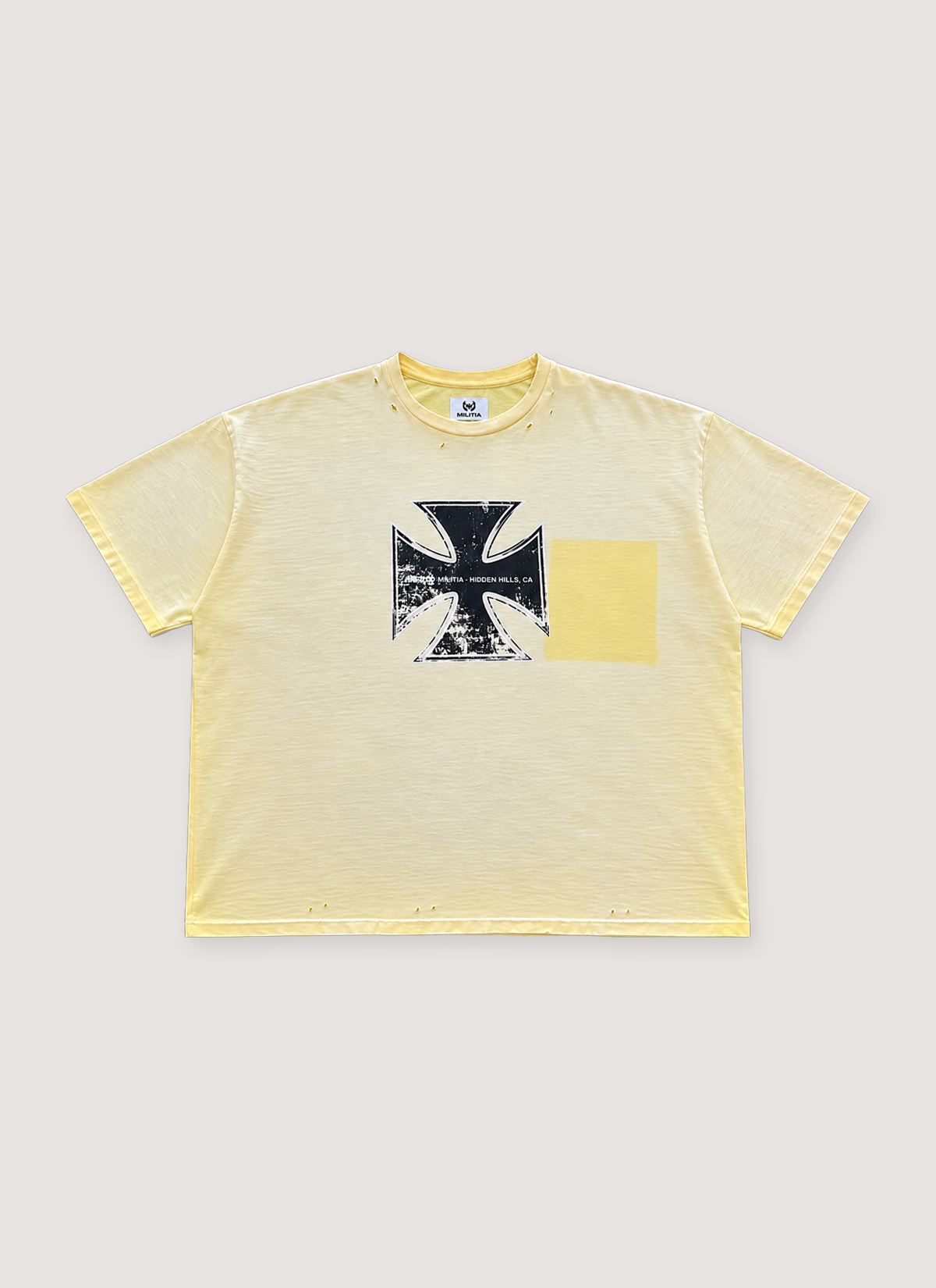 Awaited Militia Iron Spine Tee Vintage Yellow