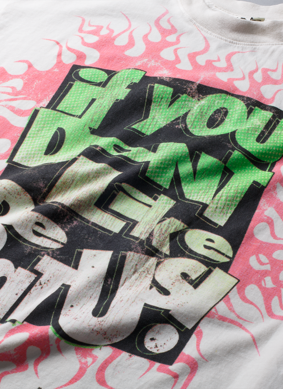 Hellstar If You Don't Like Us Tee Vintage White (Pre-Owned) Hellstar If You Don't Like Us Tee Vintage White (Pre-Owned) - Image 3 | Authenticated at Pieces Los Angeles