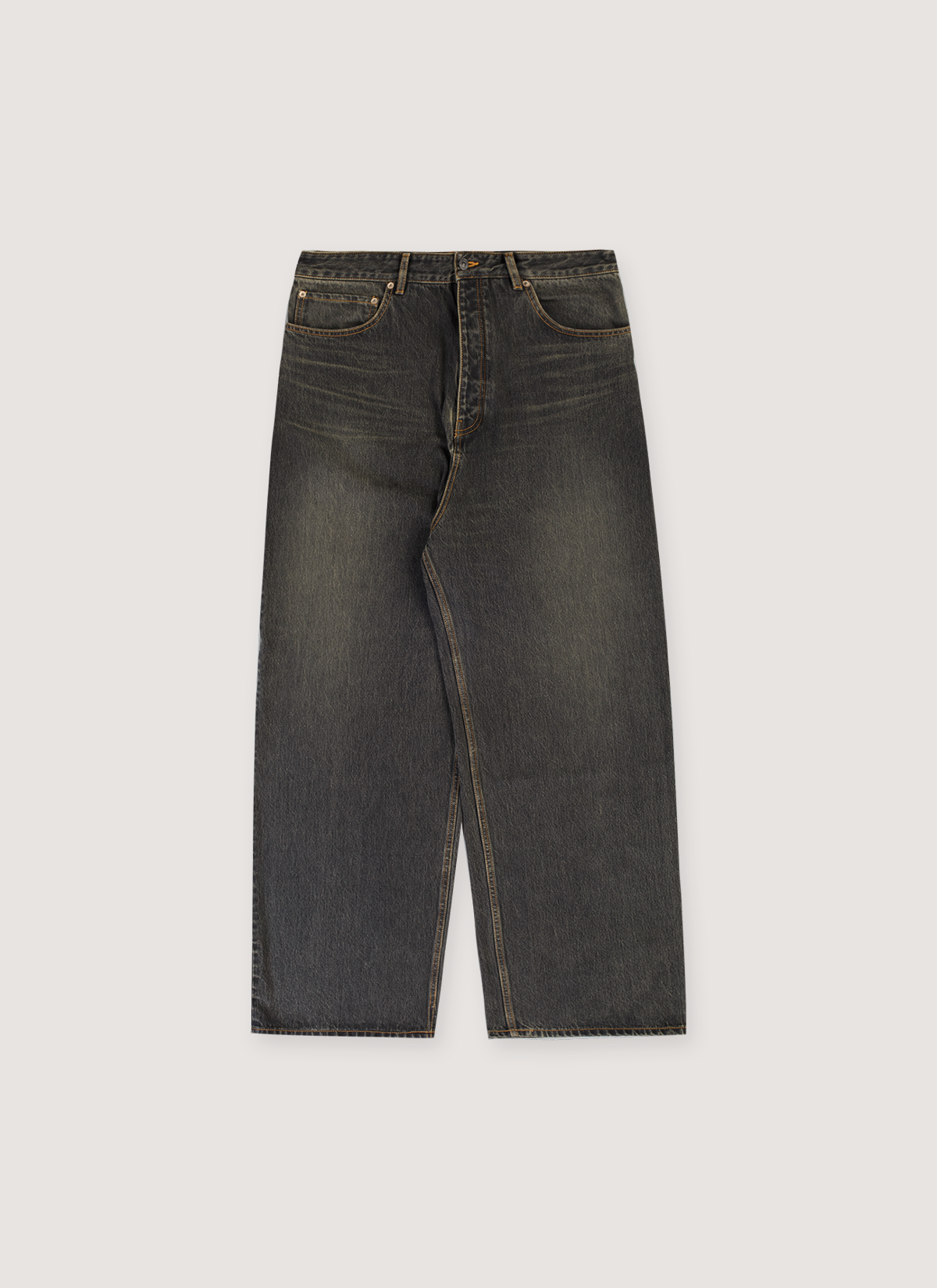 Balenciaga Japanese Baggy Denim Washed Grey