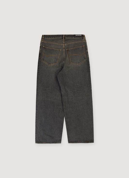 Balenciaga Japanese Baggy Denim Washed Grey