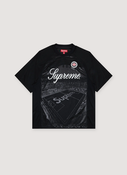 Supreme Jacquard Soccer Jersey Black – PIECES Supreme Jacquard Soccer Jersey Black – PIECES