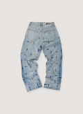 Who Decides War Gathered Distressed Denim Washed Indigo (Pre-Owned) Who Decides War Gathered Distressed Denim Washed Indigo (Pre-Owned) - Image 2 | Authenticated at Pieces Los Angeles