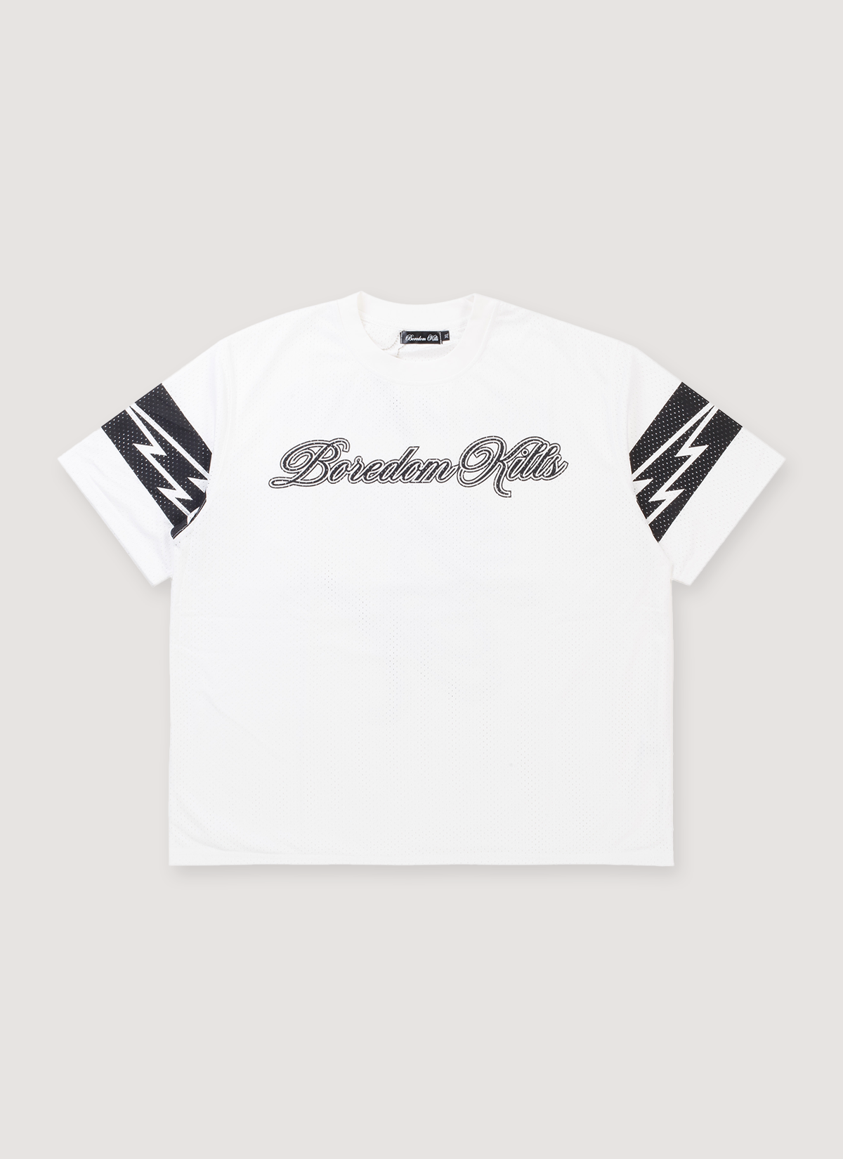 Boredom Kills BK Mesh Jersey White