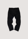 Kapital Jeweled Corduroy Pants Black (Pre-Owned) with jewel and metal embelishments, button and zipper closure, 5 pocket design, back view Kapital Jeweled Corduroy Pants Black (Pre-Owned) - Image 2 | Authenticated at Pieces Los Angeles