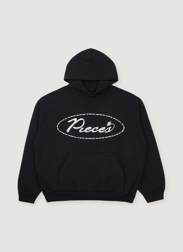 Pieces Jeweled Sweatshirt Black alternate view - Shop at Pieces Los Angeles