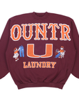 Kapital Big Kountry Crewneck Sweater Maroon