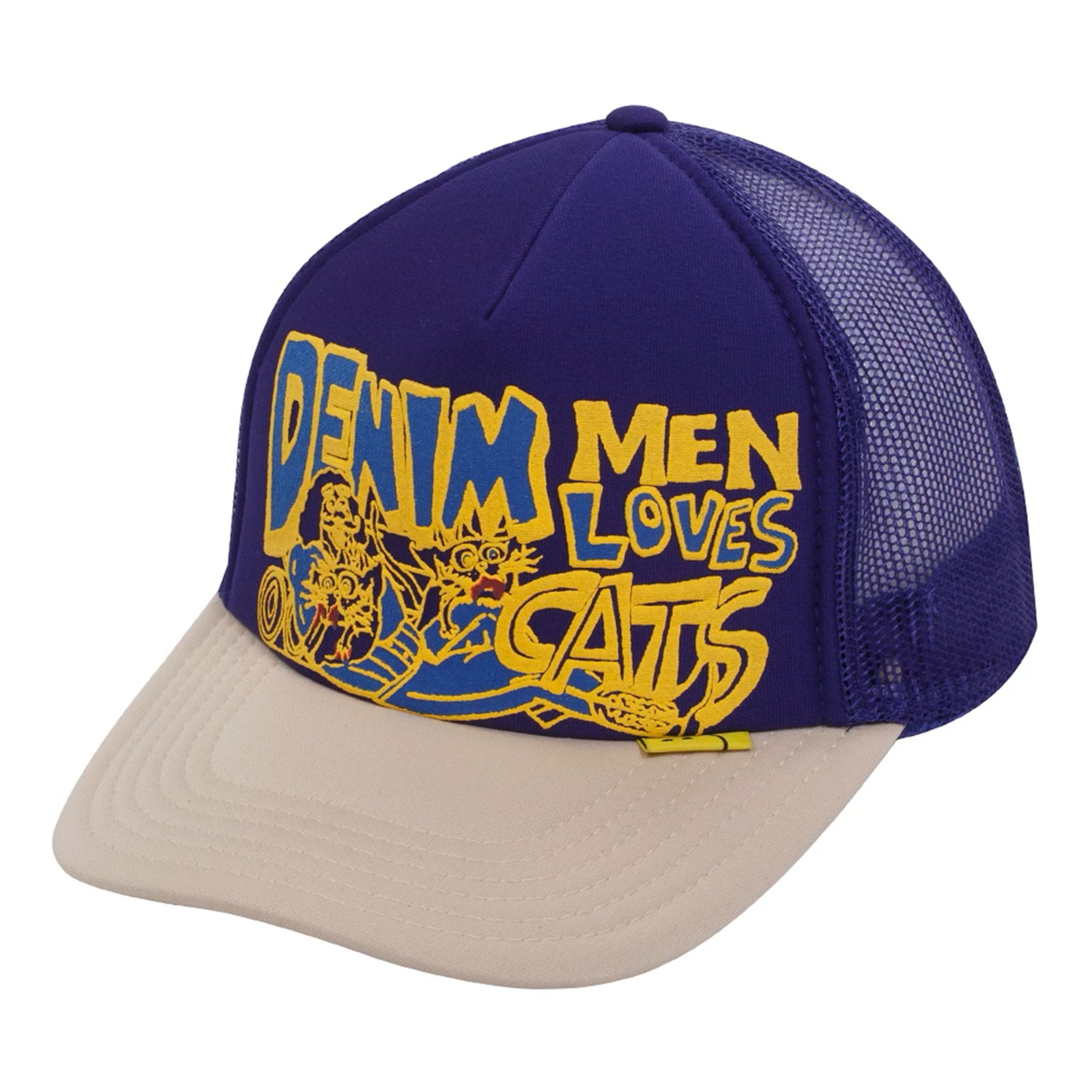 Kapital Denim Men Love Cats Trucker Hat Purple