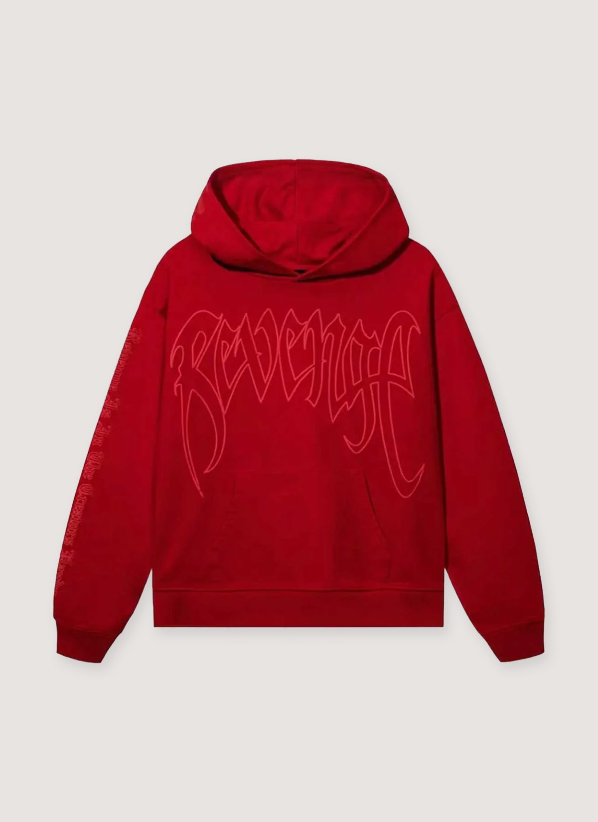 Revenge XXXtentacion Kill Outline Sweatshirt Red Revenge XXXtentacion Kill Outline Sweatshirt Red - Image 1 | Authenticated at Pieces Los Angeles