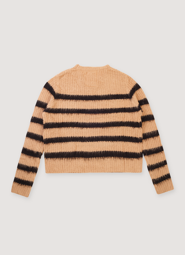 Basketcase Gallery Slink Sweater Tan Black alternate view - Shop at Pieces Los Angeles