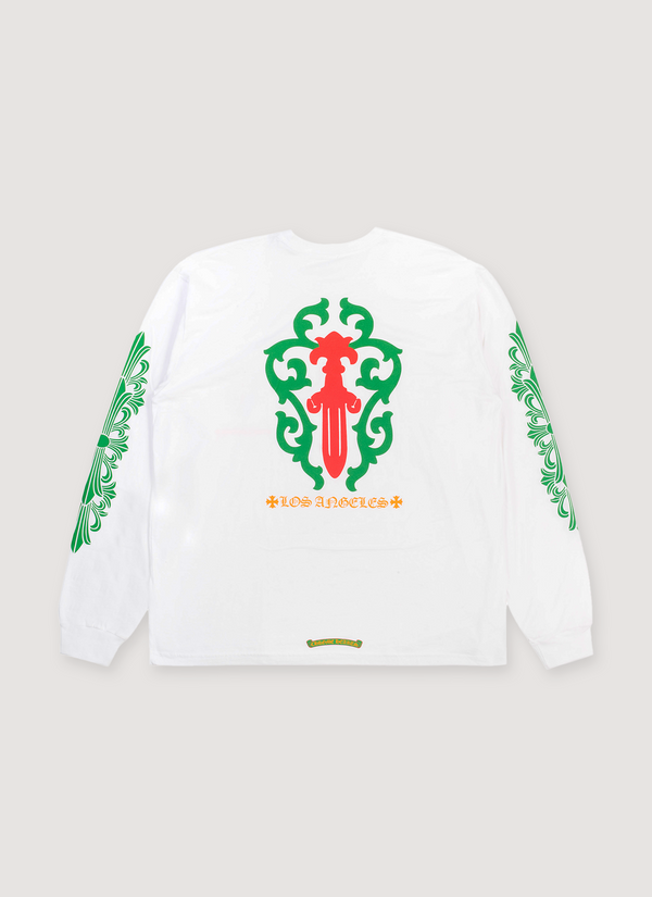 Chrome Hearts LA Exclusive Dagger Longsleeve White alternate view - Shop at Pieces Los Angeles