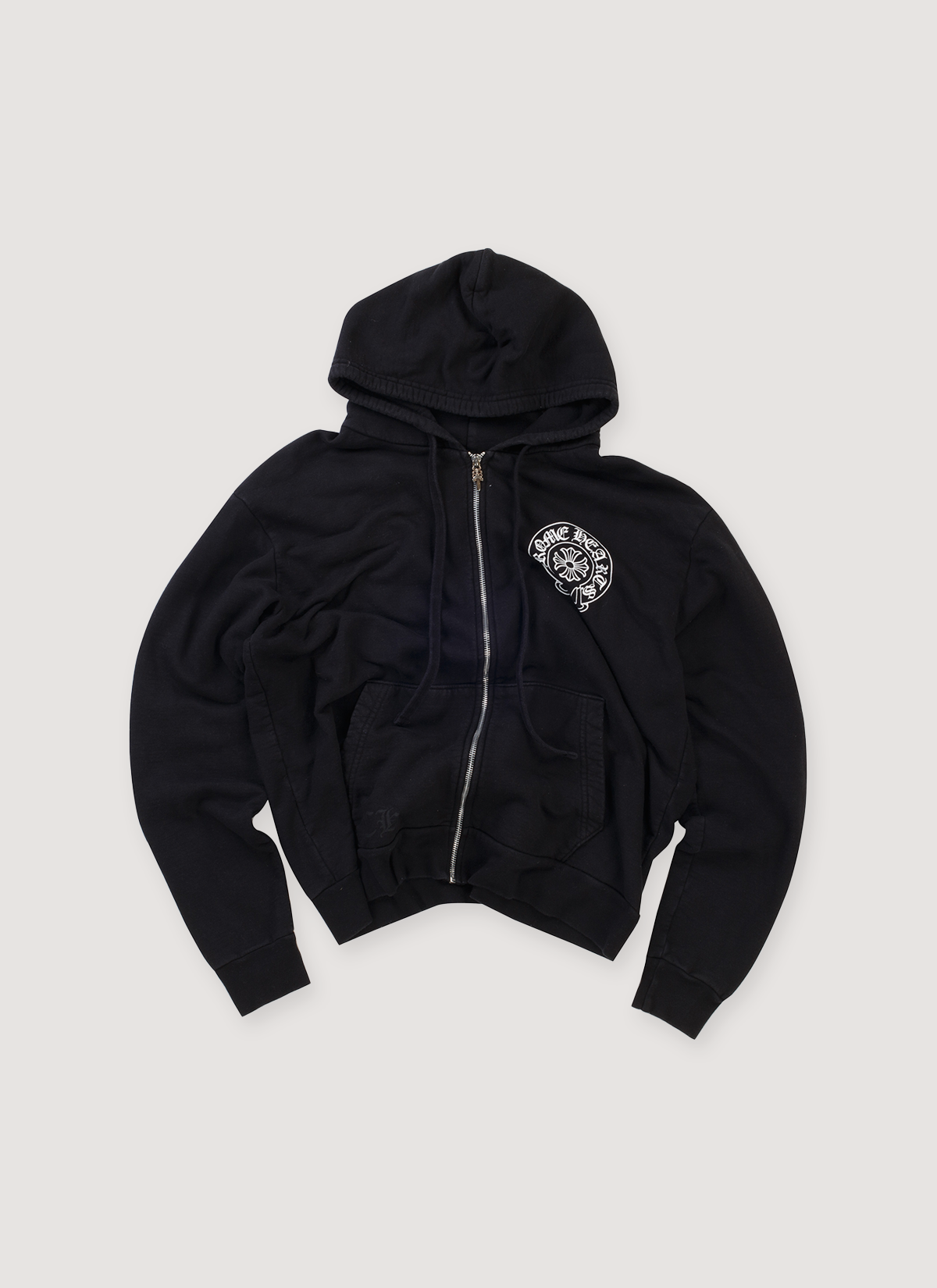 Chrome Hearts Los Angeles Horseshoe Zip Up Sweatshirt Black (Pre-Owned) Chrome Hearts Los Angeles Horseshoe Zip Up Sweatshirt Black (Pre-Owned) - Image 1 | Authenticated at Pieces Los Angeles