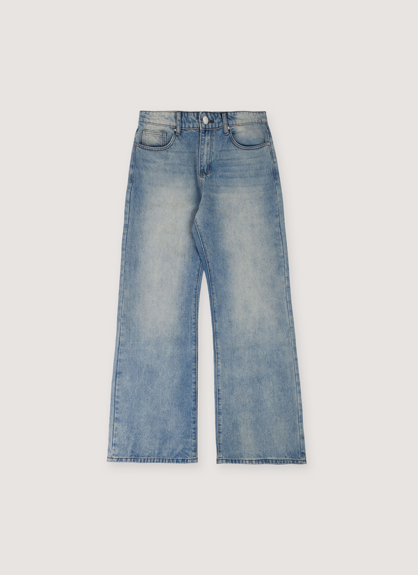 Basketcase Gallery LAX Flair Denim Light Wash LAX Flair Denim Light Wash - Authenticated Jeans | Pieces Los Angeles