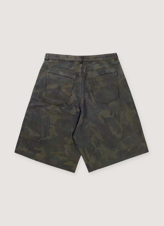 GV Gallery Barrack Leather Shorts Camo