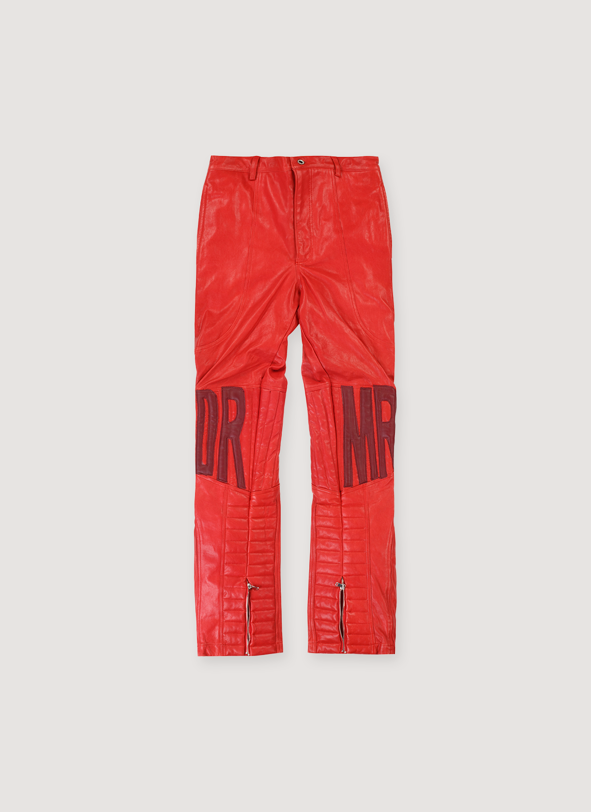 Who Decides War Moto Leather Pants Crimson