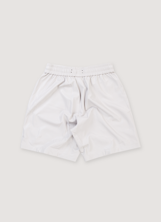 Amiri Leather Shorts White (Pre-Owned)