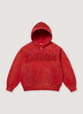 Supreme Leather Appliqué Zip Up Sweatshirt Supreme Leather Appliqué Zip Up Sweatshirt - Image 1 | Authenticated at Pieces Los Angeles
