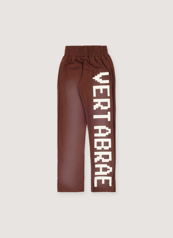 Vertabrae Logo Sweatpants Brown Logo Sweatpants Brown - Authenticated Sweatpants | Pieces Los Angeles